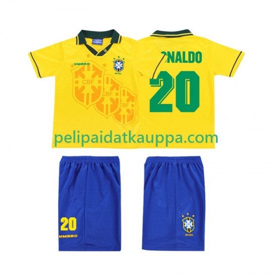 Brasilia RONALDO 20 Retro Koti Fanipelipaita (Lasten) 1994 Lyhythihainen Brasilia RONALDO 20 Retro Koti Fanipelipaita (Lasten) 1994 Lyhythihainen
