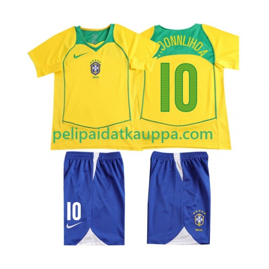 Brasilia RONALOINHO 10 Retro Koti Fanipelipaita (Lasten) 2004 Lyhythihainen