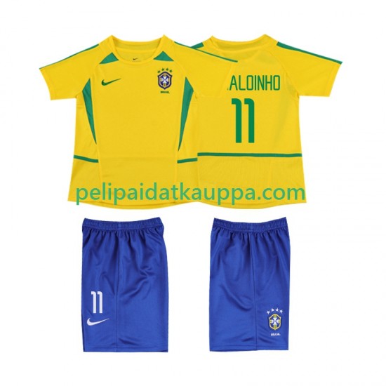 Brasilia RONALOINHO 11 Retro Koti Fanipelipaita (Lasten) 2002 Lyhythihainen