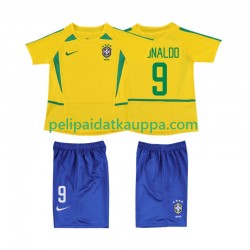 Brasilia Ronaldo 9 Retro Koti Fanipelipaita (Lasten) 2002 Lyhythihainen