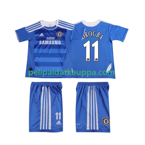 Chelsea DROGBA 11 2012 Retro Koti Fanipelipaita (Lasten) 2011 Lyhythihainen