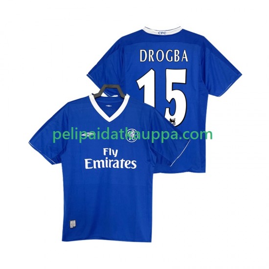 Chelsea DROGBA 15 2003 2005 Retro Koti Fanipelipaita (Miehet) Lyhythihainen