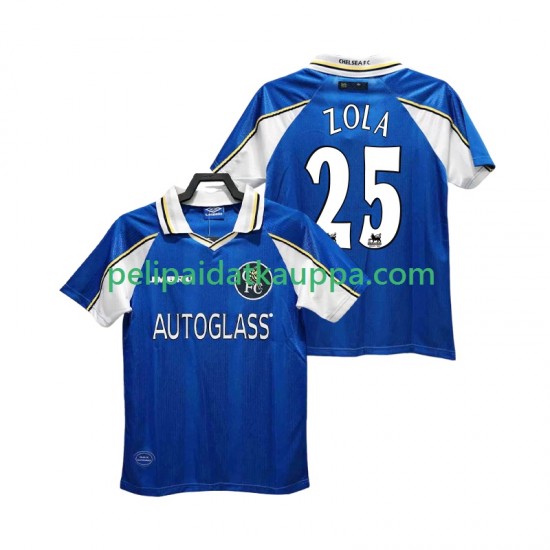 Chelsea ZOLA 25 1997 Retro Koti Fanipelipaita (Miehet) 1999 Lyhythihainen