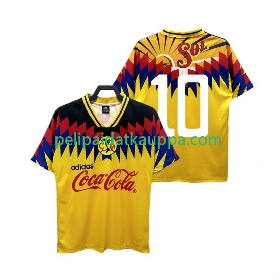 Club América 10 1995 Retro Koti Fanipelipaita (Miehet) Lyhythihainen Club América 10 1995 Retro Koti Fanipelipaita (Miehet) Lyhythihainen