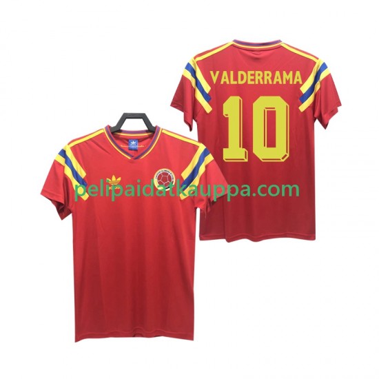 Kolumbia VALDERRAMA 10 1990 Retro Vieras Fanipelipaita (Miehet) Lyhythihainen Kolumbia VALDERRAMA 10 1990 Retro Vieras Fanipelipaita (Miehet) Lyhythihainen