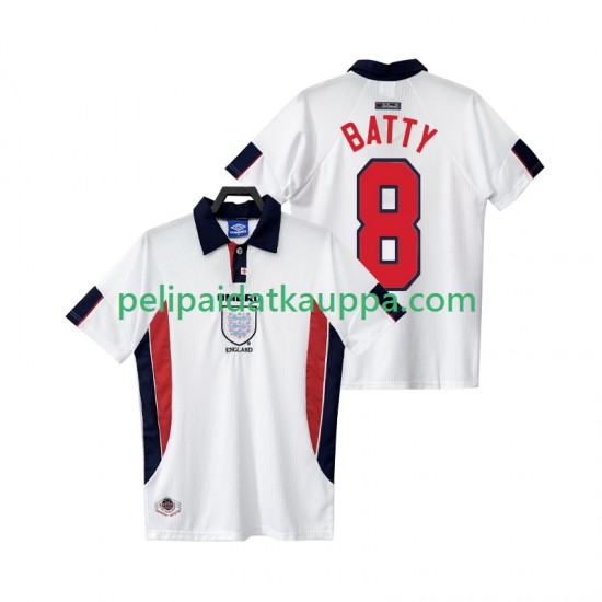 Englanti BATTY 8 Retro Koti Fanipelipaita (Miehet) 1998 Lyhythihainen