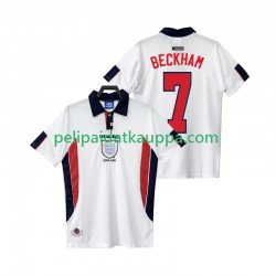 Englanti BECKHAM 7 Retro Koti Fanipelipaita (Miehet) 1998 Lyhythihainen