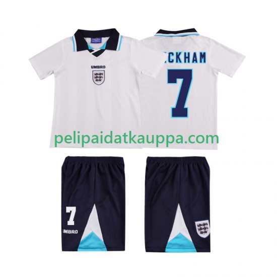 Englanti Beckham 7 1996 Retro Koti Fanipelipaita (Lasten) Lyhythihainen Englanti Beckham 7 1996 Retro Koti Fanipelipaita (Lasten) Lyhythihainen