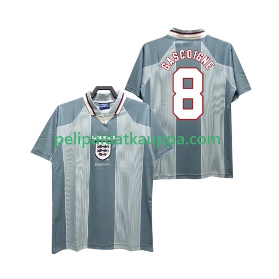 Englanti CASCOIGNE 8 1996 Retro Vieras Fanipelipaita (Miehet) Lyhythihainen Englanti CASCOIGNE 8 1996 Retro Vieras Fanipelipaita (Miehet) Lyhythihainen
