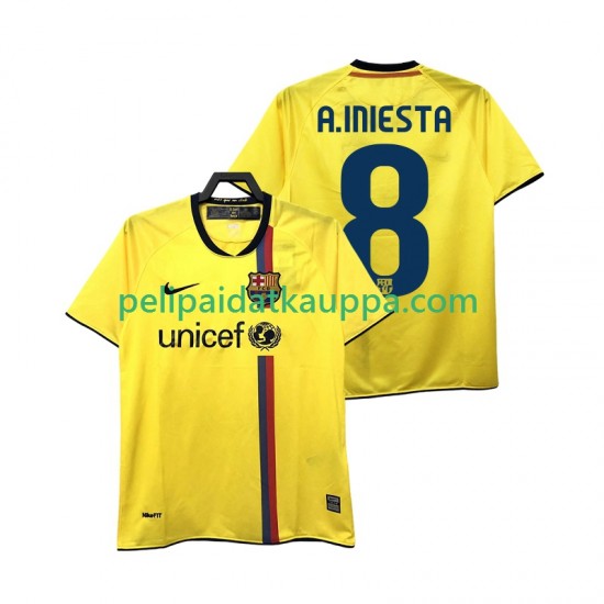 FC Barcelona A INIESTA 8 2009 Retro Vieras Fanipelipaita (Miehet) 2008 Lyhythihainen FC Barcelona A INIESTA 8 2009 Retro Vieras Fanipelipaita (Miehet) 2008 Lyhythihainen