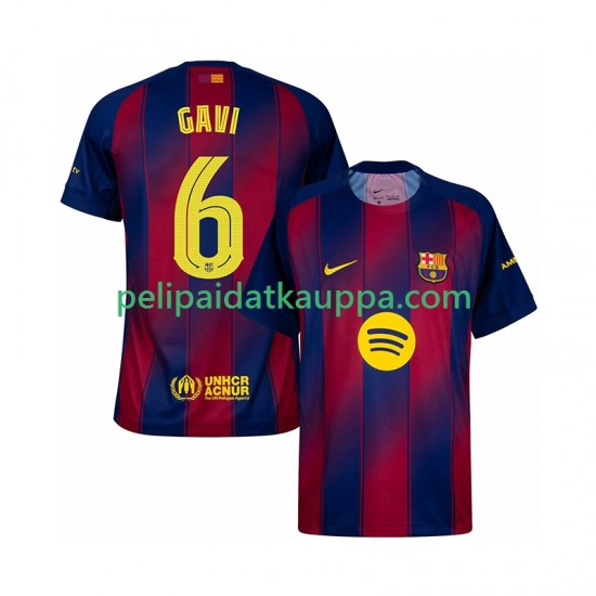 FC Barcelona Gavi 6 Champions League Koti Fanipelipaita (Miehet) 2025-2026 Lyhythihainen FC Barcelona Gavi 6 Champions League Koti Fanipelipaita (Miehet) 2025-2026 Lyhythihainen