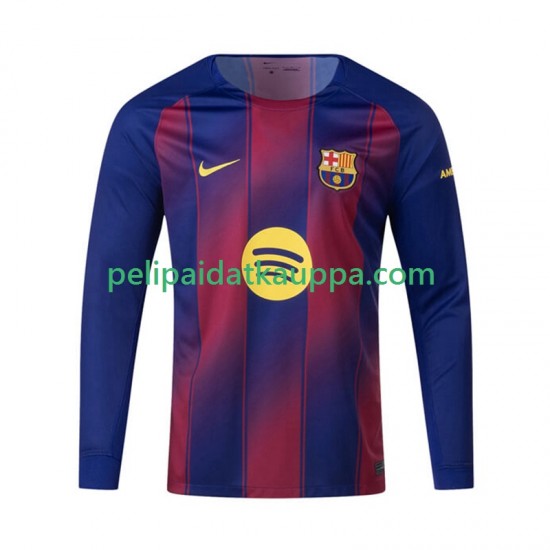 FC Barcelona Koti Fanipelipaita (Miehet) 2025-2026 Pitkähihainen