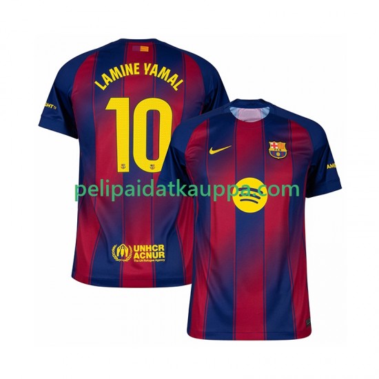 FC Barcelona Lamine Yamal 10 Koti Fanipelipaita (Miehet) 2025-2026 Lyhythihainen FC Barcelona Lamine Yamal 10 Koti Fanipelipaita (Miehet) 2025-2026 Lyhythihainen