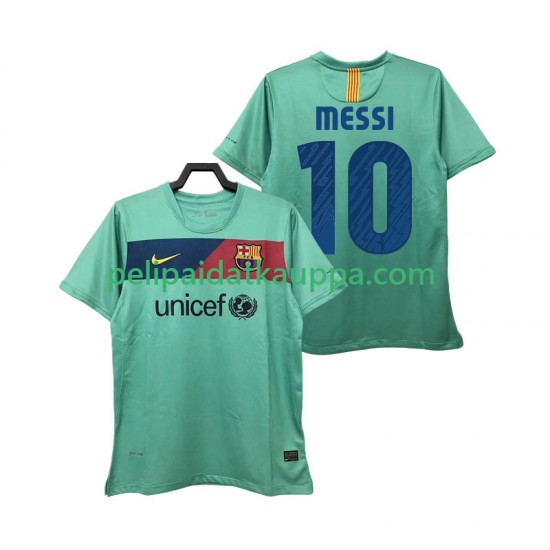 FC Barcelona Lionel Messi 10 Retro Vieras Fanipelipaita (Miehet) 2011 2010 Lyhythihainen