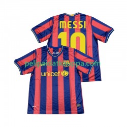 FC Barcelona Lionel Messi 10 2009 Retro Koti Fanipelipaita (Miehet) 2010 Lyhythihainen