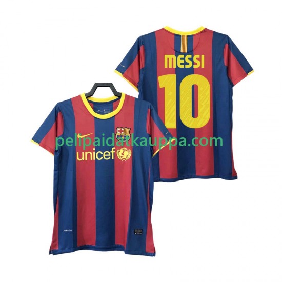 FC Barcelona Lionel Messi 10 Retro Koti Fanipelipaita (Miehet) 2011 2010 Lyhythihainen