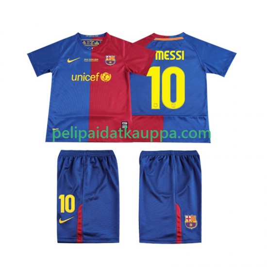 FC Barcelona Lionel Messi 10 Champions League 2009 Retro Koti Fanipelipaita (Lasten) 2008 Lyhythihainen FC Barcelona Lionel Messi 10 Champions League 2009 Retro Koti Fanipelipaita (Lasten) 2008 Lyhythihainen