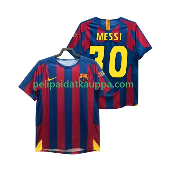 FC Barcelona Lionel Messi 30 Champions League 2005 Retro Koti Fanipelipaita (Miehet) 2006 Lyhythihainen FC Barcelona Lionel Messi 30 Champions League 2005 Retro Koti Fanipelipaita (Miehet) 2006 Lyhythihainen