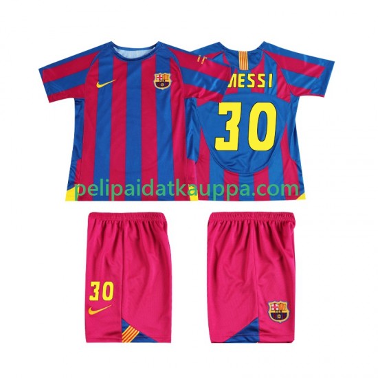 FC Barcelona Lionel Messi 30 Champions League 2005 Retro Koti Fanipelipaita (Lasten) 2006 Lyhythihainen FC Barcelona Lionel Messi 30 Champions League 2005 Retro Koti Fanipelipaita (Lasten) 2006 Lyhythihainen