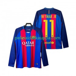 FC Barcelona Neymar JR 11 2016 2017 Retro Koti Fanipelipaita (Miehet) Pitkähihainen
