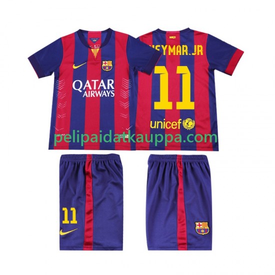 FC Barcelona Neymar JR 11 2014 2015 Retro Koti Fanipelipaita (Lasten) Lyhythihainen