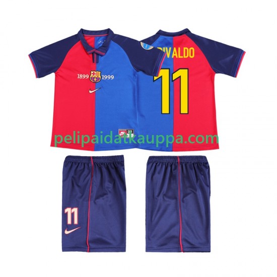 FC Barcelona RIVALDO 11 2000 Retro Koti Fanipelipaita (Lasten) 1999 Lyhythihainen FC Barcelona RIVALDO 11 2000 Retro Koti Fanipelipaita (Lasten) 1999 Lyhythihainen