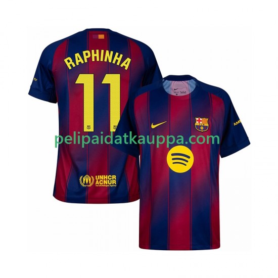 FC Barcelona Raphinha 11 Koti Fanipelipaita (Miehet) 2025-2026 Lyhythihainen