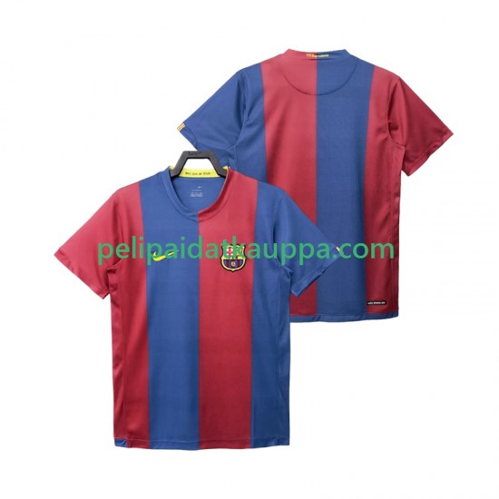FC Barcelona 2007 Retro Koti Fanipelipaita (Miehet) 2006 Lyhythihainen