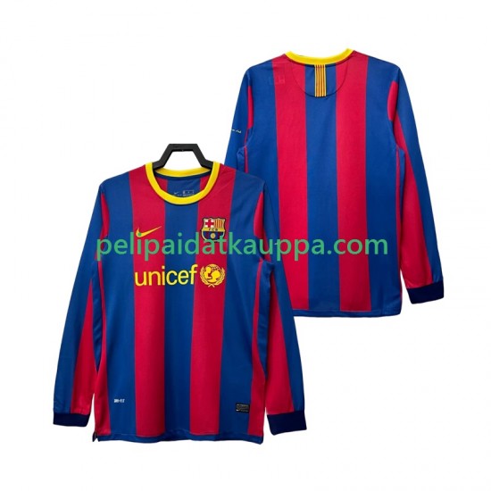 FC Barcelona Retro Koti Fanipelipaita (Miehet) 2011 2010 Pitkähihainen