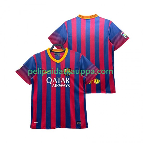 FC Barcelona 2013 2014 Retro Koti Fanipelipaita (Miehet) Lyhythihainen FC Barcelona 2013 2014 Retro Koti Fanipelipaita (Miehet) Lyhythihainen
