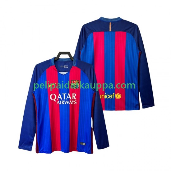 FC Barcelona 2016 2017 Retro Koti Fanipelipaita (Miehet) Pitkähihainen FC Barcelona 2016 2017 Retro Koti Fanipelipaita (Miehet) Pitkähihainen
