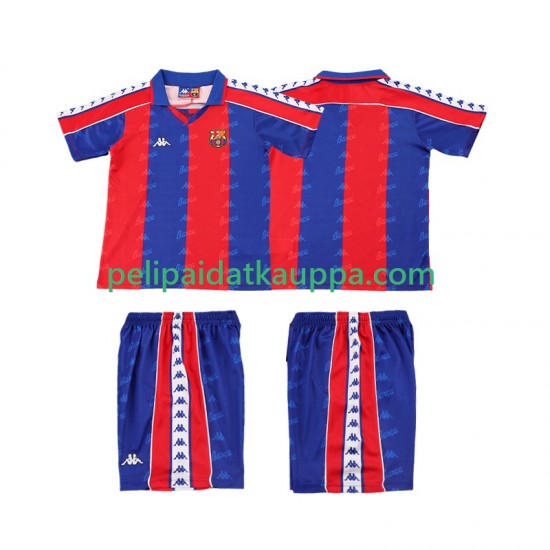 FC Barcelona 1992 1995 Retro Koti Fanipelipaita (Lasten) Lyhythihainen