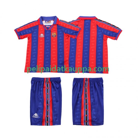 FC Barcelona 1996 1997 Retro Koti Fanipelipaita (Lasten) Lyhythihainen