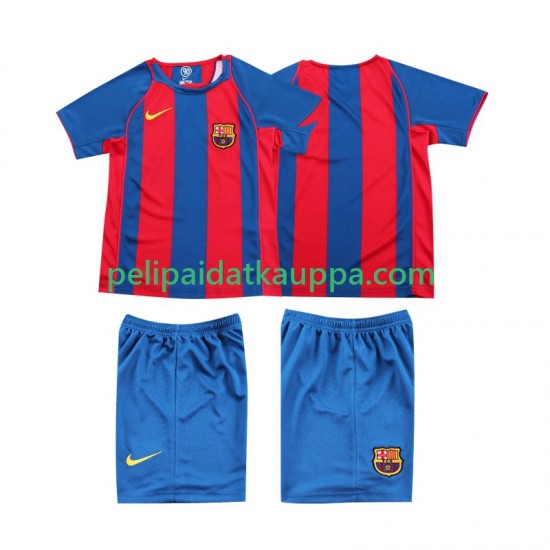 FC Barcelona 2005 Retro Koti Fanipelipaita (Lasten) 2004 Lyhythihainen