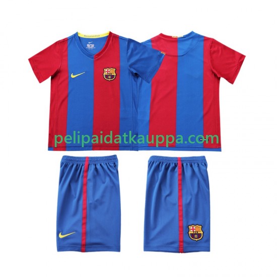 FC Barcelona 2007 Retro Koti Fanipelipaita (Lasten) 2006 Lyhythihainen