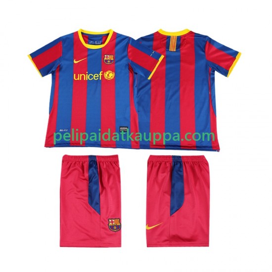 FC Barcelona Retro Koti Fanipelipaita (Lasten) 2011 2010 Lyhythihainen