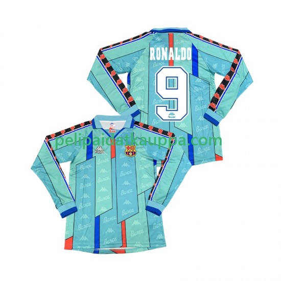 FC Barcelona Ronaldo 9 1996 1997 Retro Vieras Fanipelipaita (Miehet) Pitkähihainen