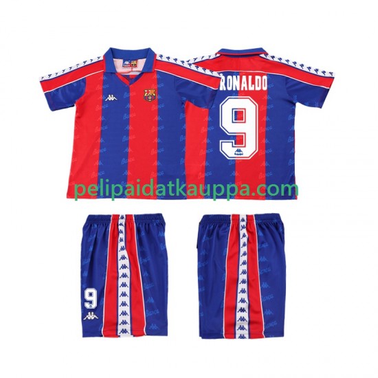 FC Barcelona Ronaldo 9 1992 1995 Retro Koti Fanipelipaita (Lasten) Lyhythihainen