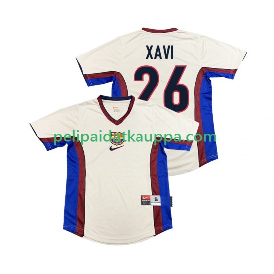 FC Barcelona XAVI 26 Retro Vieras Fanipelipaita (Miehet) 1998 1999 Lyhythihainen FC Barcelona XAVI 26 Retro Vieras Fanipelipaita (Miehet) 1998 1999 Lyhythihainen