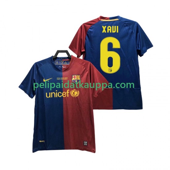 FC Barcelona XAVI 6 Champions League 2009 Retro Koti Fanipelipaita (Miehet) 2008 Lyhythihainen FC Barcelona XAVI 6 Champions League 2009 Retro Koti Fanipelipaita (Miehet) 2008 Lyhythihainen