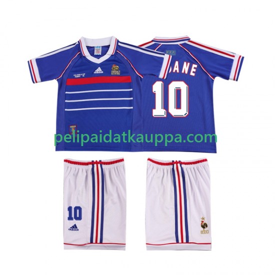 Ranska ZINANE 10 Retro Koti Fanipelipaita (Lasten) 1998 Lyhythihainen