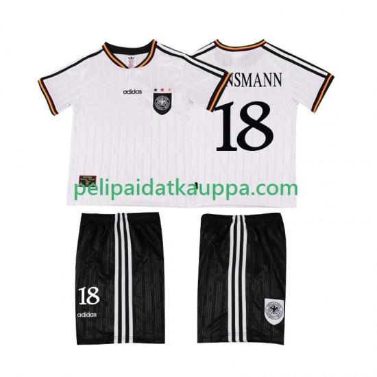 Saksa KLINSMANN 18 1996 Retro Koti Fanipelipaita (Lasten) Lyhythihainen Saksa KLINSMANN 18 1996 Retro Koti Fanipelipaita (Lasten) Lyhythihainen