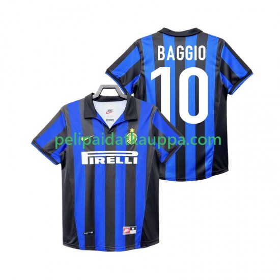 Inter Milan BAGGIO 10 Retro Koti Fanipelipaita (Miehet) 1998 1999 Lyhythihainen Inter Milan BAGGIO 10 Retro Koti Fanipelipaita (Miehet) 1998 1999 Lyhythihainen