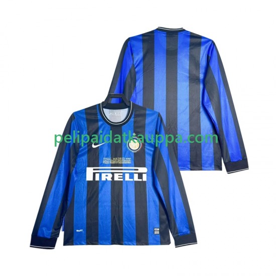 Inter Milan 2009 Retro Koti Fanipelipaita (Miehet) 2010 Pitkähihainen Inter Milan 2009 Retro Koti Fanipelipaita (Miehet) 2010 Pitkähihainen