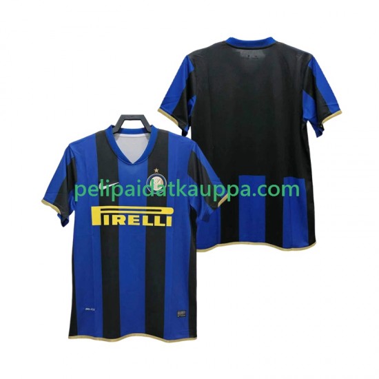 Inter Milan Champions League 2009 Retro Koti Fanipelipaita (Miehet) 2008 Lyhythihainen Inter Milan Champions League 2009 Retro Koti Fanipelipaita (Miehet) 2008 Lyhythihainen