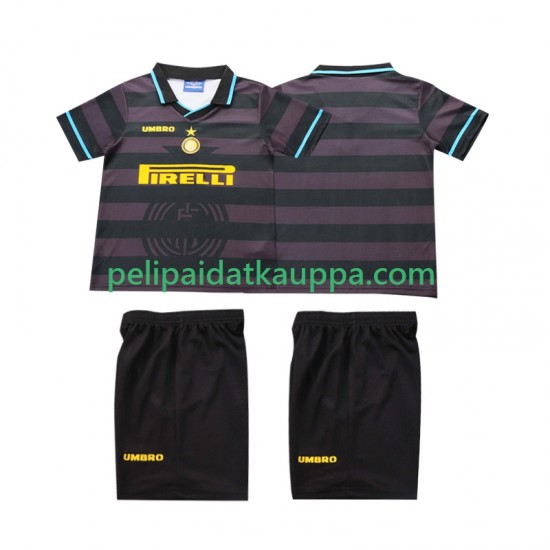 Inter Milan 1997 Retro Kolmas Fanipelipaita (Lasten) 1998 Lyhythihainen Inter Milan 1997 Retro Kolmas Fanipelipaita (Lasten) 1998 Lyhythihainen