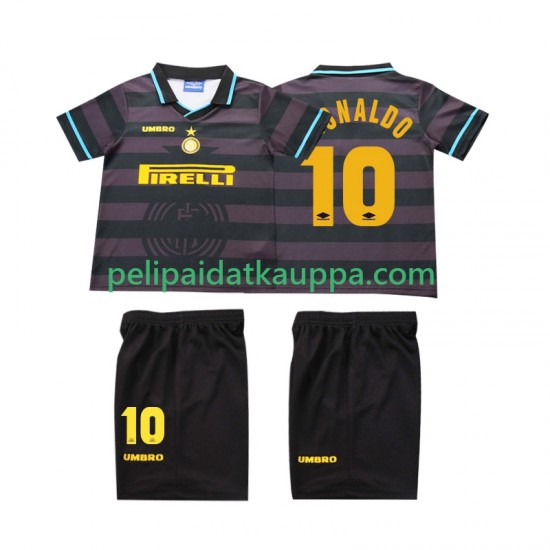 Inter Milan Ronaldo 10 1997 Retro Kolmas Fanipelipaita (Lasten) 1998 Lyhythihainen