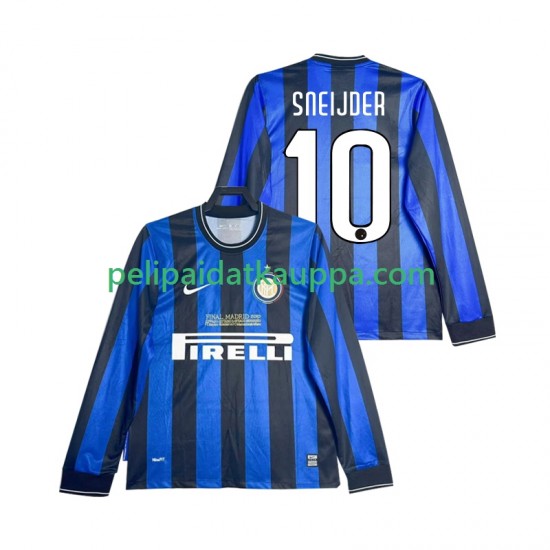 Inter Milan SNEIJDER 10 2009 Retro Koti Fanipelipaita (Miehet) 2010 Pitkähihainen Inter Milan SNEIJDER 10 2009 Retro Koti Fanipelipaita (Miehet) 2010 Pitkähihainen