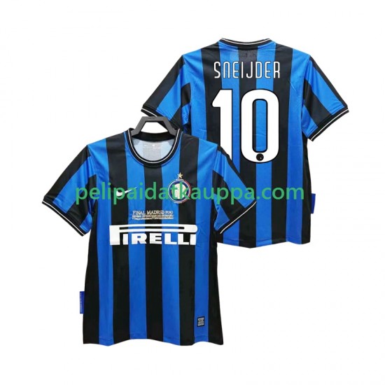 Inter Milan SNEIJDER 10 2009 Retro Koti Fanipelipaita (Miehet) 2010 Lyhythihainen