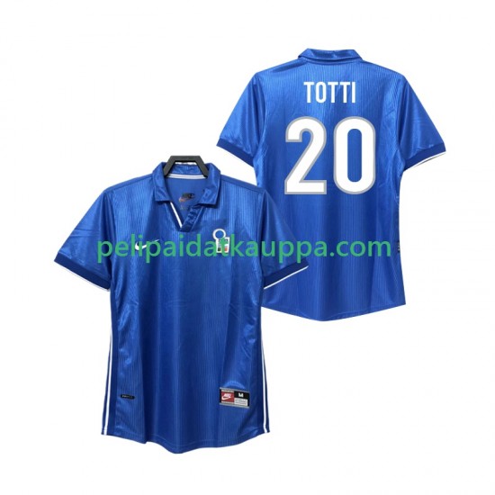 Italia Totti 20 Retro Koti Fanipelipaita (Miehet) 1998 Lyhythihainen Italia Totti 20 Retro Koti Fanipelipaita (Miehet) 1998 Lyhythihainen